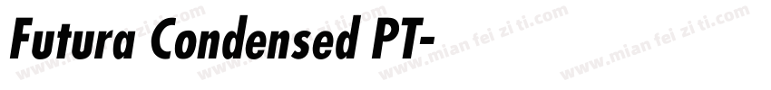 Futura Condensed PT字体转换